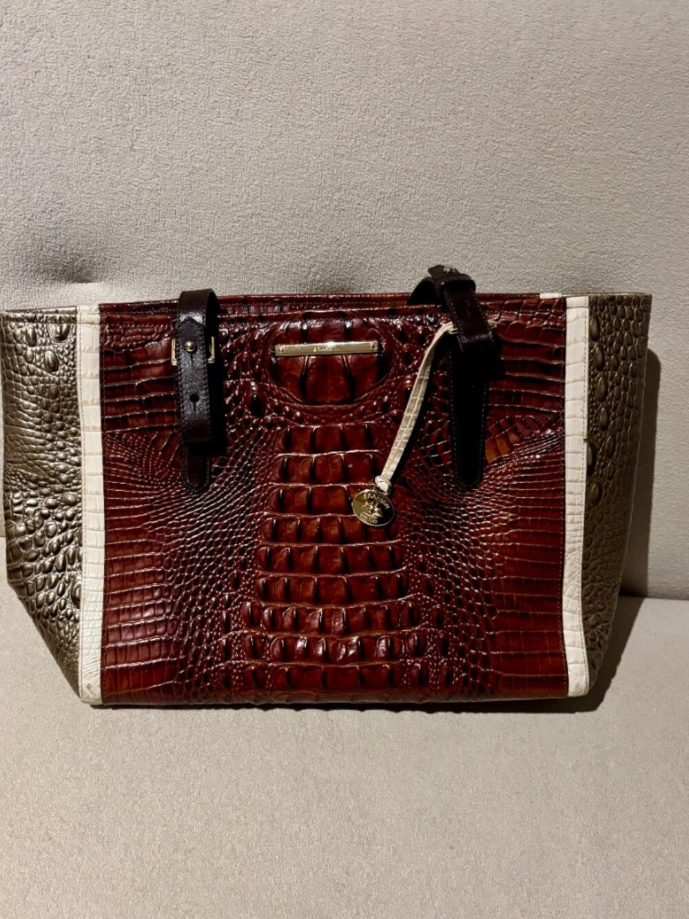 Brahmin Tri-tone shoulder handbag